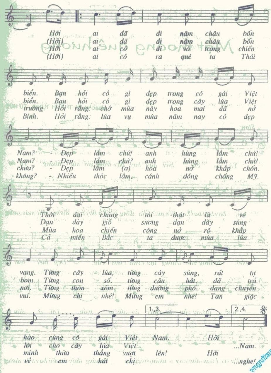 Sheet nhạc Hai Chị Em 2